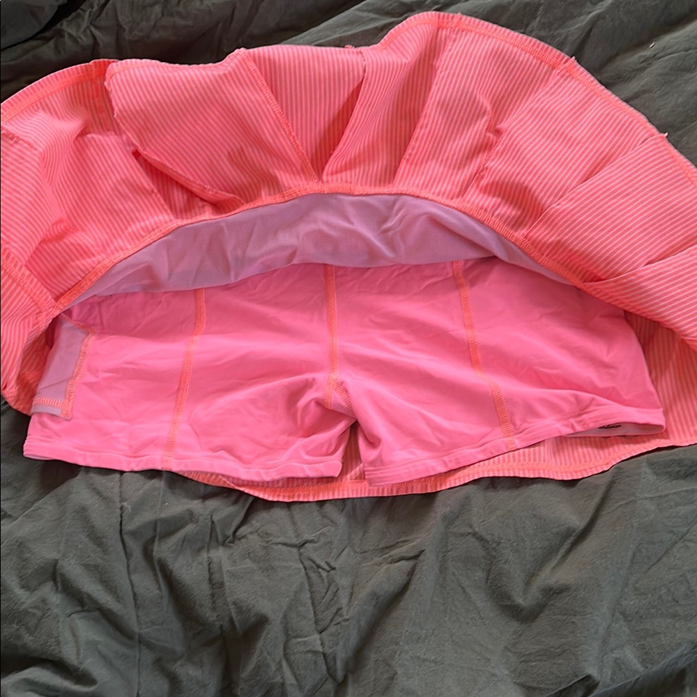 Pink/orange striped pace setter skirt Tall - Picture 8 of 10